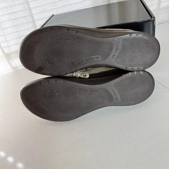 SAS Walk Easy Orthopedic Cofort Shoes Womens Size 9 N Tan Nubuck Oxford GUC - Picture 8 of 9